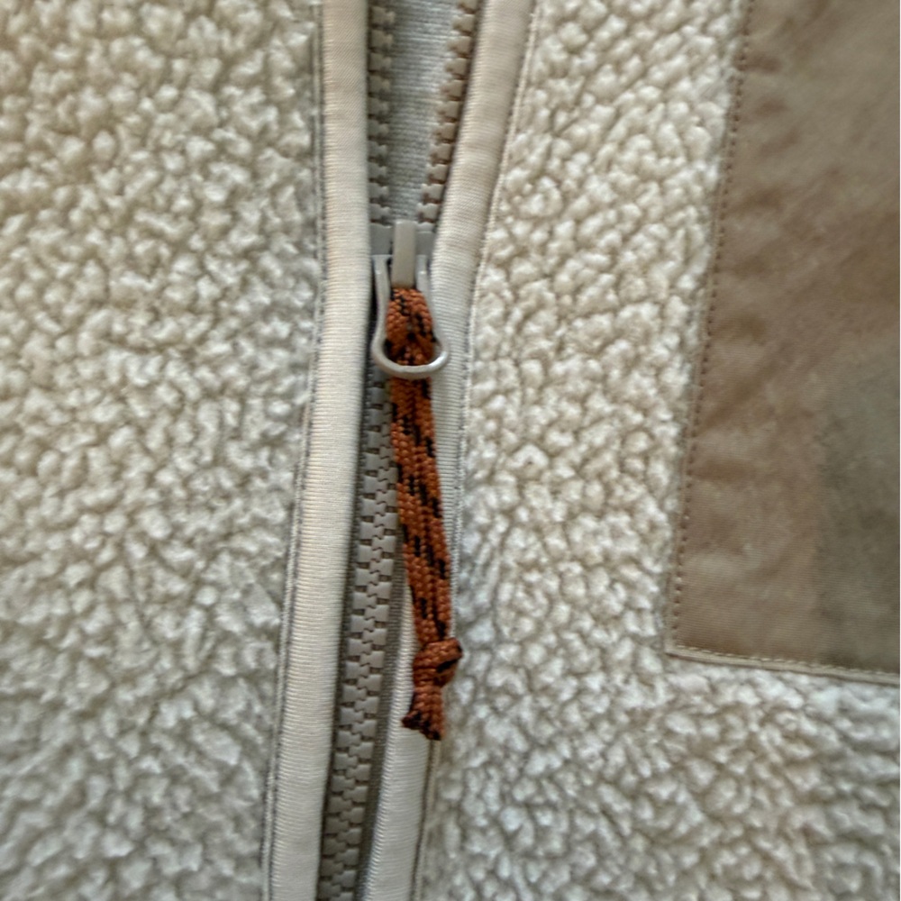 Howler Brothers Chisos Fleece Jacket - Cream and Tan Sz xl - Picture 6 of 9